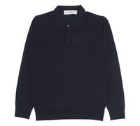 Golden Goose - Polo en maille - Homme - Tops - Bleu - Taille: L