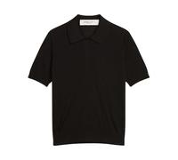 Golden Goose - Polo Knit Short Sleeves - Femme - Tops - Noir - Taille: 40 FR