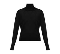 Golden Goose - Pull à col roulé en laine - Femme - Pulls - Noir - Taille: 42 FR