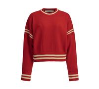 GOLDEN GOOSE pull en coton femme rouge - m