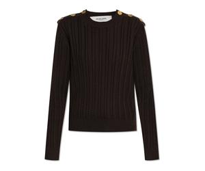 Golden Goose - Pull en laine - Femme - Pulls - Brun - Taille: 40 FR