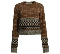 GOLDEN GOOSE pull femme marron - l
