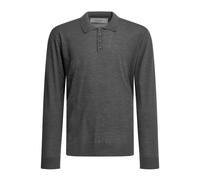 Golden Goose - Pull Polo Manches Longues en Laine - Homme - Tops - Gris - Taille: L