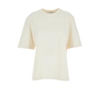 Golden Goose - Reverse Logo T-Shirt - Femme - Tops - Beige - Taille: 44 FR