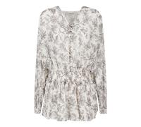 Golden Goose - Robe boutonnée à imprimé floral - Femme - Robes - Blanc - Taille: 40 FR