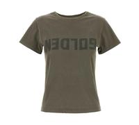 Golden Goose - Star Crewneck T-Shirt - Femme - Tops - Vert - Taille: 40 FR