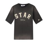 Golden Goose - T-shirt à Manches Courtes et Col Rond - Homme - Tops - Noir - Taille: S
