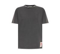 Golden Goose - T-shirt avec cristaux cabochon - Femme - Tops - Gris - Taille: 42 FR