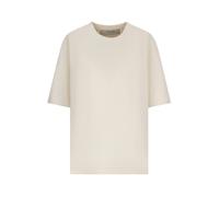 Golden Goose - T-shirt Coupe Décontractée Jersey de Coton Patch Logo - Femme - Tops - Beige - Taille: 42 FR