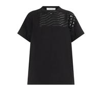 Golden Goose - T-shirt en coton avec imprimé - Femme - Tops - Noir - Taille: M