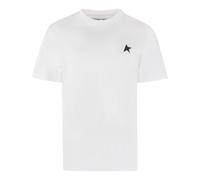 Golden Goose - T-shirt en coton imprimé - Femme - Tops - Blanc - Taille: 36 FR