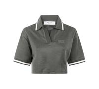 Golden Goose - T-shirt Vert Col Polo Boutonné - Femme - Tops - Vert - Taille: 38 FR