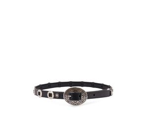 Golden Goose - Threads Belt - Homme - Accessoires - Noir - Taille: 80 CM