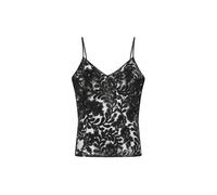 Golden Goose - Tulle Top With Sequins Embroidery - Femme - Tops - Noir - Taille: 40 FR