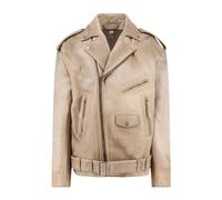Golden Goose - Veste en cuir - Homme - Vestes - Beige - Taille: L