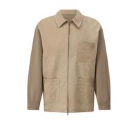Golden Goose - Veste en cuir Nubuck - Homme - Vestes - Beige - Taille: S