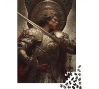 Golden Guardian Angel Armor Puzzle 1000 Pièces Educa Jouet en Bois Cadeau Unique De l'art De La Décoration Jeu Éducatif Challenge Toy Adultes & Enfants des 14 Ans 38x26cm/1000pcs