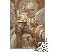 Golden Guardian Armor Set Puzzle 1000 Pieces Cadeau Unique Jeu Éducatif Challenge Toy À De Qualité Supérieure Peinture Art pour Adultes Et Enfants 70x50cm/1000pcs