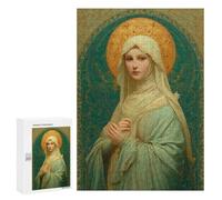 Golden Halo Portrait Artwork Puzzle 1000 Pièces Educa Jouet en Bois Cadeau Unique Décoration Intérieure Jeu Éducatif Challenge Toy Adultes Et Enfants À Partir De 14 Ans 300 PCS