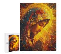 Golden Halo Portrait Puzzle 1000 Pièces Educa Jouet en Bois Cadeau Unique Décoration Intérieure Jeu Éducatif Challenge Toy Adultes Et Enfants À Partir De 14 Ans 500 PCS