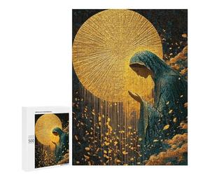 Golden Halo Serenity Puzzle 500 Pièces Educa Jouet en Bois Cadeau Unique Décoration Intérieure Jeu Éducatif Challenge Toy Adultes Et Enfants À Partir De 14 Ans 500 PCS