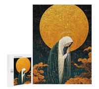 Golden Halo Virgin Painting Puzzle 500 Pièces Educa Jouet en Bois Cadeau Unique Décoration Intérieure Jeu Éducatif Challenge Toy Adultes Et Enfants À Partir De 14 Ans 500 PCS