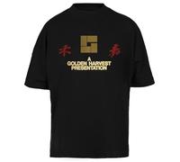 Golden Harvest T-Shirt Oversize Unisexe Noir Baggy Tee