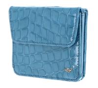 Golden Head Billfold Coin Wallet With Front Snap Closure Azure