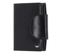 Golden Head Billfold Coin Wallet With Snap Closure Black