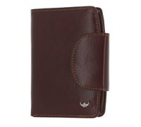 Golden Head Billfold Coin Wallet With Snap Closure Tobacco
