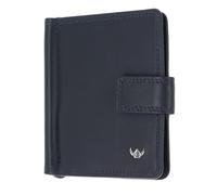 Golden Head Polo Porte-monnaie Protection RFID Cuir véritable 10 cm bleu