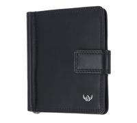 Golden Head Polo Porte-monnaie Protection RFID Cuir véritable 10 cm noir