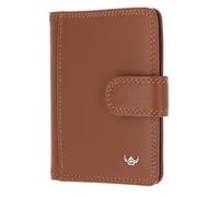 Golden Head Polo Étui pour cartes de crédit Protection RFID Cuir véritable 8 cm brun