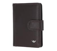 Golden Head Polo Étui pour cartes de crédit Protection RFID Cuir véritable 8 cm brun