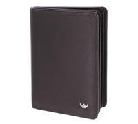 Golden Head Cuir étui pour Carte d'identité Polo RFID Protect Ausweisetui mit Scheinfach 4476 Dunkelbraun Marron foncé
