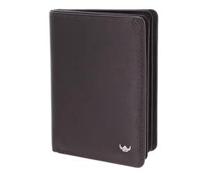 Golden Head Cuir étui pour Carte d'identité Polo RFID Protect Ausweisetui mit Scheinfach 4476 Dunkelbraun Marron foncé