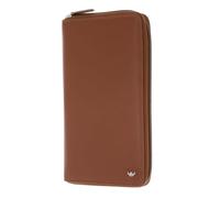 Golden Head Polo Porte-monnaie Protection RFID Cuir véritable 21.5 cm brun