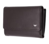 Golden Head Cuir Porte-Monnaie Polo RFID Protect Damenbörse 2829 Dunkelbraun Marron foncé