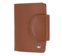 Golden Head Cuir Porte-Monnaie Polo RFID Protect Kombischeintasche mit Riegel 1439 Cognac Brun