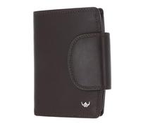 Golden Head Cuir Porte-Monnaie Polo RFID Protect Kombischeintasche mit Riegel 1439 Dunkelbraun Marron foncé