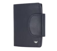 Golden Head Cuir Porte-Monnaie Polo RFID Protect Kombischeintasche mit Riegel 1439 Marineblau Bleu Marine