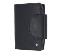 Golden Head Cuir Porte-Monnaie Polo RFID Protect Kombischeintasche mit Riegel 1439 Schwarz Noir