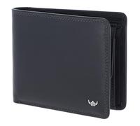 Golden Head Polo Porte-monnaie Protection RFID Cuir véritable 12 cm bleu