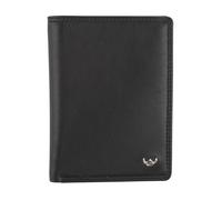 Golden Head Étui pour carte de crédit noir pour homme - Pol o Billfold Coin Wallet 75676