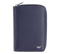 Golden Head Madrid Porte-monnaie Protection RFID Cuir véritable 11.5 cm bleu
