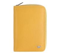 Golden Head Madrid Porte-monnaie Protection RFID Cuir véritable 11.5 cm jaune