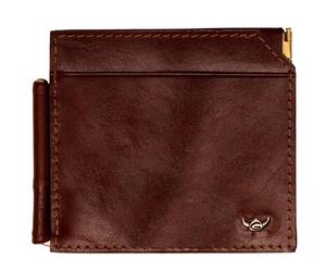 Golden Head Pince à dollars Colorado 10 cm en cuir brun