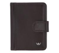 Golden Head Polo Étui pour cartes de crédit Protection RFID Cuir véritable 8 cm brun