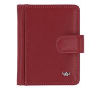 Golden Head Polo Étui pour cartes de crédit Protection RFID Cuir véritable 8 cm rouge