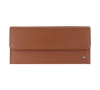 Golden Head Polo Étui pour cartes d'identité Protection RFID Cuir véritable 19.5 cm brun